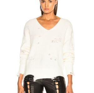 Helmut Lang distressed sweater
